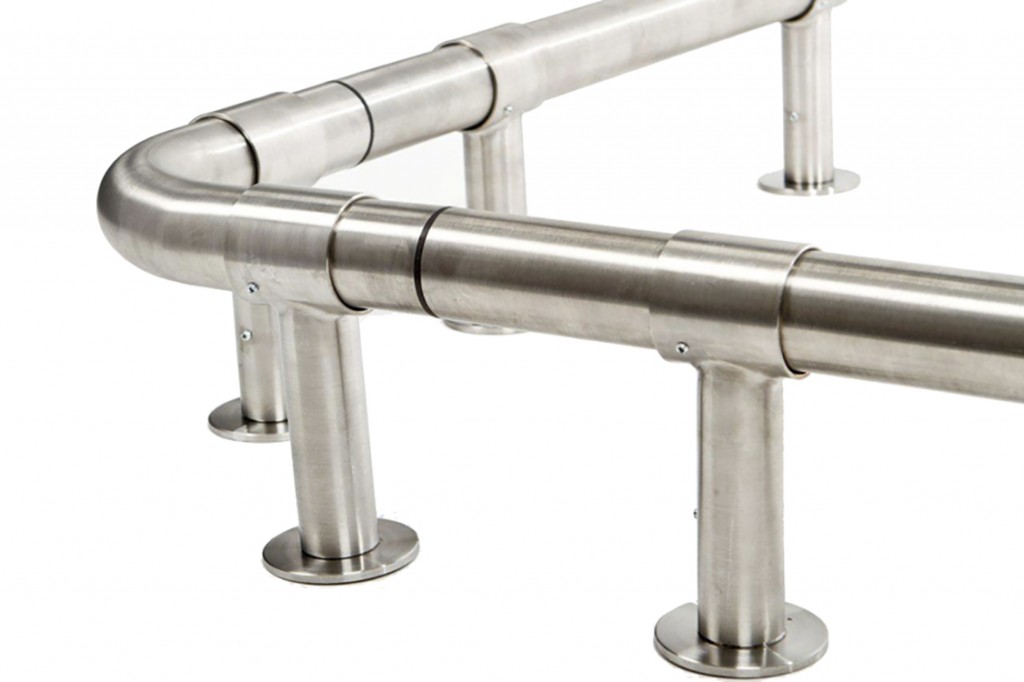Low Level Stainless Steel Protection Rails Retail Equipment & Access